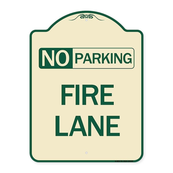 Signmission Delaware No Parking Fire Lane Heavy-Gauge Aluminum Architectural Sign, 24" x 18", TG-1824-24195 A-DES-TG-1824-24195 - main